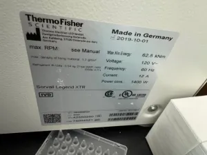 Thermo Fisher Sorvall Legend XTR Refrigerated Benchtop Centrifuge with Digital Controls, 4 of 4