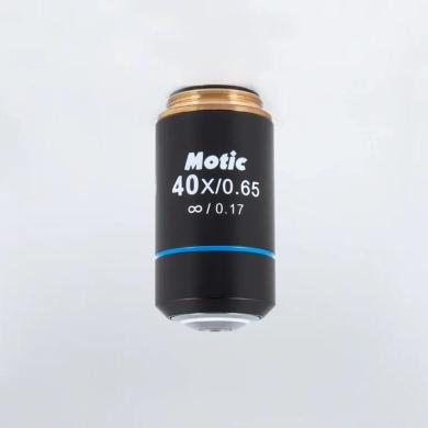 Motic CCIS® Plan Achromatic Microscope Objective EC PL 40X/0.65/S with 0.5mm Working Distance-cover