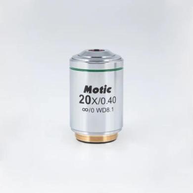 MOTIC LM Plan Achromatic Objective LM PL 20X/0.4 (WD=8.1mm) for AE2000MET Series Microscope-cover