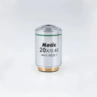 MOTIC LM Plan Achromatic Objective LM PL 20X/0.4 (WD=8.1mm) for AE2000MET Series Microscope