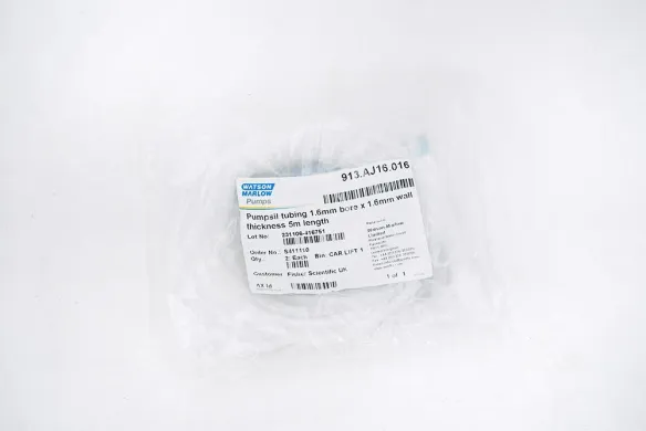 Watson-Marlow Pumpsil Tubing 913AJ16016, 1.6 mm Bore, 1.6 mm Wall Thickness, 5 m