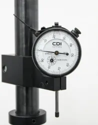 CDI Chicago Dial Indicator Base Stand 6066-1S with 6x6 Granite Base and Steel Stem, 7 of 8