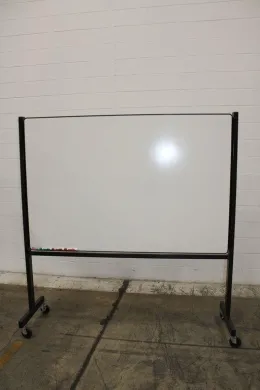 Egan Visual Mobile Dual-Surface Whiteboard with Bulletin Board Functionality