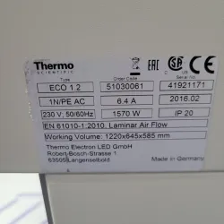 Thermo Scientific Heraguard ECO 1.2 Laminar Flow Clean Bench with HEPA Filtration, 8 of 8