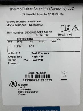 Thermo TSX Series Double Door Laboratory Refrigerator TSX5005GA-cover