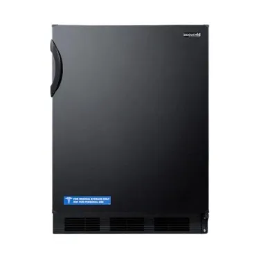 Accucold AL652BK ADA Compliant 24" Wide Dual Evaporator Laboratory Refrigerator-Freezer