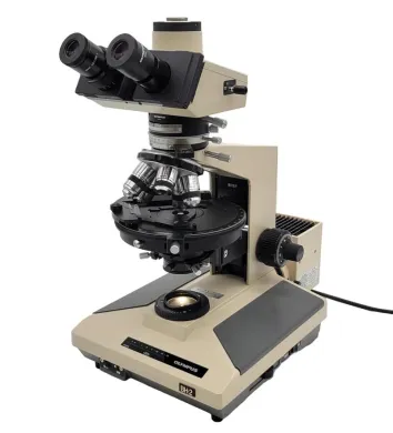 Olympus BH-2 Pol Polarizing Trinocular Microscope for Asbestos Analysis