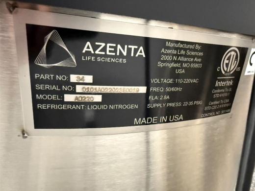 Azenta Life Sciences A0220 Liquid Nitrogen Stora | QuestPair