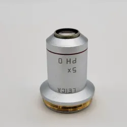 Leica N Plan 5x Ph0 Phase Contrast Microscope Objective 506090, 3 of 3
