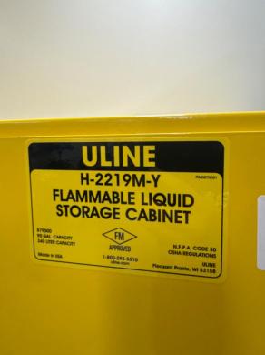 ULINE 879000 90-Gallon FM Approved Flammable Liquid Storage Cabinet-cover