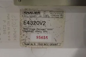 Knauer Smartline 5000 HPLC System with UV Detector 2600, Pump 1000, Jetstream 2 Plus Thermostat, and Spark Triathlon 900 Autosampler, 7 of 12