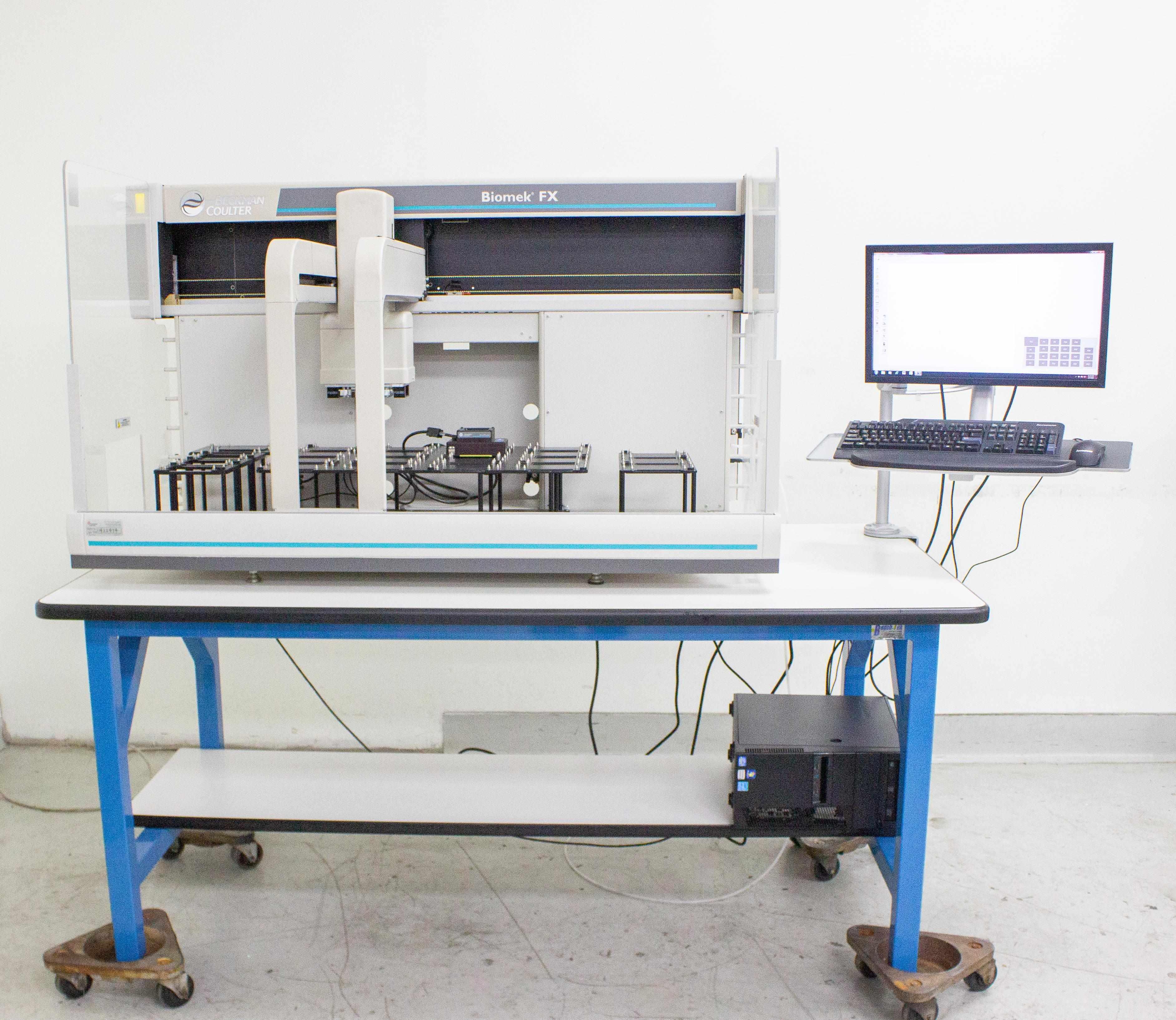 Beckman Coulter Biomek FX 717001 Automated Liquid Handling System Multi-Pod with PC and Software