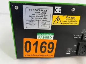 Verderflex EV1500 Benchtop Peristaltic Pump with Manual Speed Control and Cycoloy Pumphead, 5 of 5