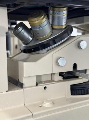 Olympus IMT-2 Inverted Microscope with Binocular Eyepieces and Mechanical Stage-cover