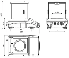 Radwag WLC 0.2.X7 Precision Balance, 2 of 2