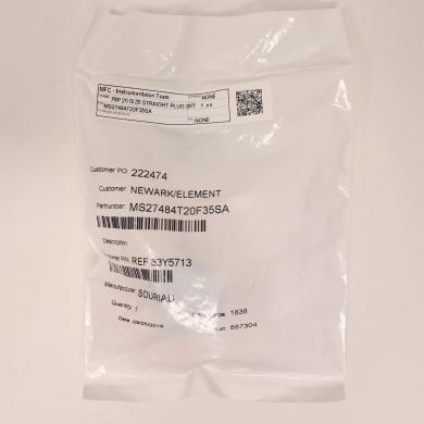 Souriau MS27484T20F35SA Circular MIL Spec Size 20 Straight Plug Connector-cover