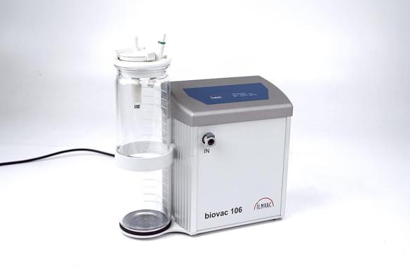 Ilmvac Biovac 106 Laboratory Aspiration System with 2 L Secretion Glass Container-cover