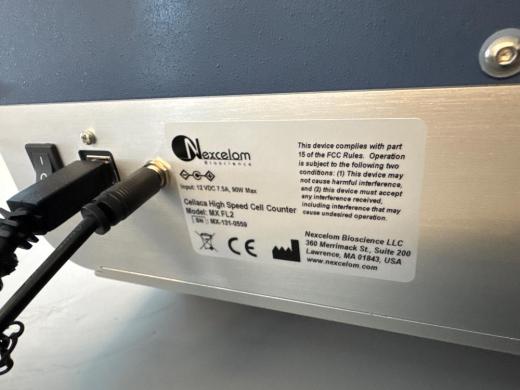 Nexcelom Cellaca MX High Throughput Automated Cell Counter-cover