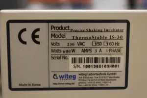 Witeg ThermoStable IS-30 Orbital Shaking Incubator with Precise Temperature Control, 3 of 3