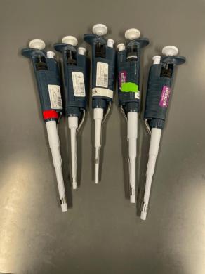 Gilson Pipetman Single Channel Manual Pipettes, Set of 5 for Precise Liquid Handling-cover
