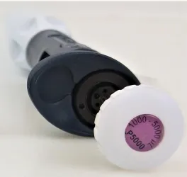 Gilson Pipetman Classic P5000 Air-Displacement Pipettor, 1000-5000 µL, 2 of 5