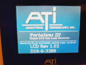 ATI Portasens III D16 Gas Leak Detector Kit with H2O2 Sensor, 9 of 35