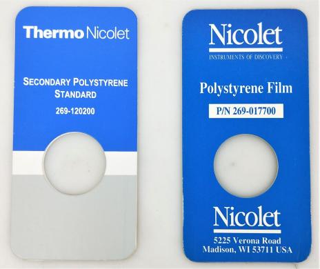 Nicolet Polystyrene Film Set for FTIR Calibration (38.1μ and 76.2μ)-cover