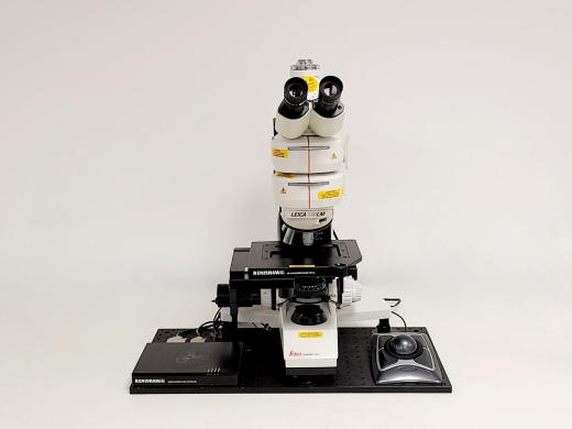 Leica DMLM Metallurgical Microscope with Renishaw MSC20 100 nm Encoded Stage-cover