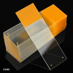 Globe Scientific Diamond® White Glass Charged Microscope Slides with 90° Corners, Model 1358A, 3 of 10