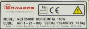 Edwards Next240 IIT Horizontal Turbomolecular Vacuum Pump 1439.99 L/min, 6 of 11