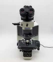 Olympus BX46 Microscope with Tilting Head, Dual Viewing Bridge, and 100x Objective, 2 of 7