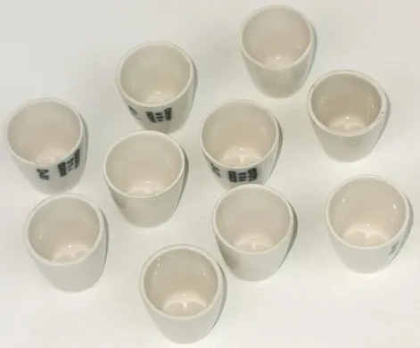 CoorsTek 60101 Porcelain High-Form Crucible, 1.3 mL, Pack of 5