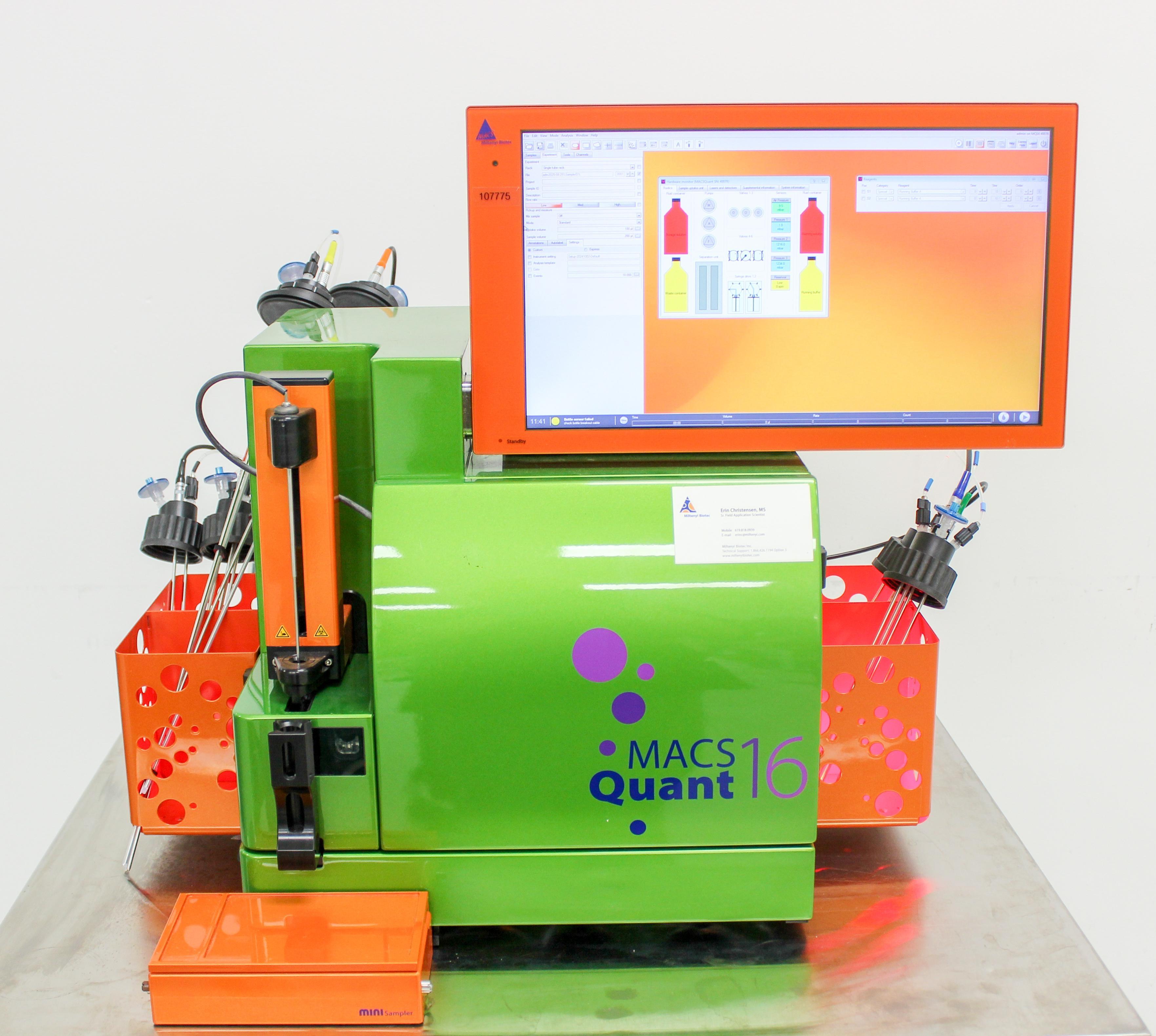 Miltenyi Biotec MACSQuant Analyzer 16 Automated Flow Cytometer with 16 Optical Parameters