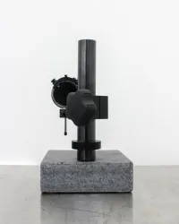 CDI Chicago Dial Indicator Base Stand 6066-1S with 6x6 Granite Base and Steel Stem, 4 of 8
