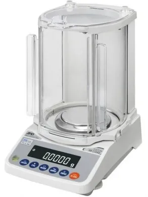 A&D HR-250AZ Analytical Balance with 252g Capacity and 0.0001g Readability