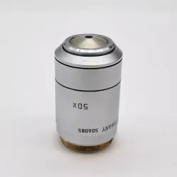 Leica N Plan 50x Oil Immersion Microscope Objective 506085, 3 of 3