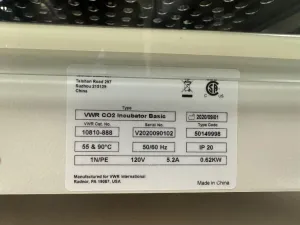 VWR Basic CO2 Incubator for Precise Cell Culture and Temperature Control, 2 of 2