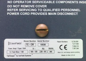 IonField Systems TC-CM Tip Charger Control Module 100-120V 50/60Hz, 12 of 12