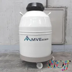 MVE SC 36/32 Liquid Nitrogen Storage Dewar with Caster Dolly, 1 of 5