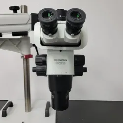 Olympus SZX16 Stereo Microscope with Tilting Trinocular Head and Articulating Arm Boom Stand, 3 of 6