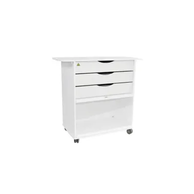 TrippNT MRI Core Extra Wide Cart with Non-Ferrous HDPE Construction and Bulk Storage