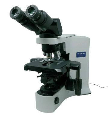 Olympus BX41 Microscope with Nanodyne LED Illuminator and 100x Oil Objective-cover