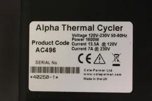 PCR max Alpha Cycler AC-4 Thermal Cycler, 3 of 3