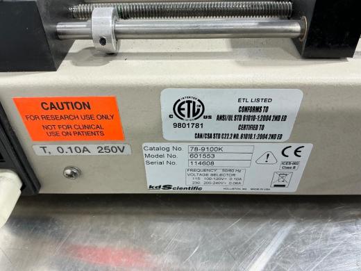 KdScientific 601553 Benchtop Syringe Pump for Laboratory Fluid Handling-cover