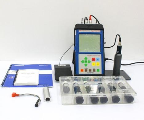 Olympus Magna-Mike 8500 Hall Effect Thickness Gauge with 801PR Probe for Precise Material Thickness Measurement-cover