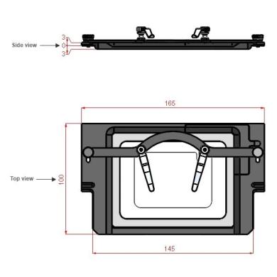 Okolab H601 M FRAME GLASS Thermal Stage Plate with H401 Temperature Controllers-cover