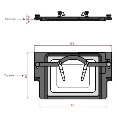 Okolab H601 M FRAME GLASS Thermal Stage Plate with H401 Temperature Controllers