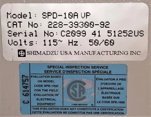 Shimadzu SPD-10A VP UV-Visible Detector for VP Series HPLC Systems, 6 of 6