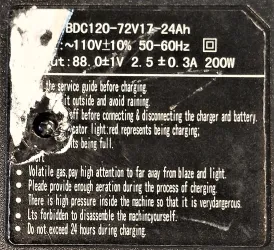 Baodechi BDC120 72V 24Ah Battery Charger for Electric Bikes, 5 of 5