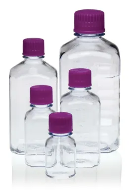 VWR 30180-024 Polycarbonate 500ml Autoclavable Media Bottle, Transparent